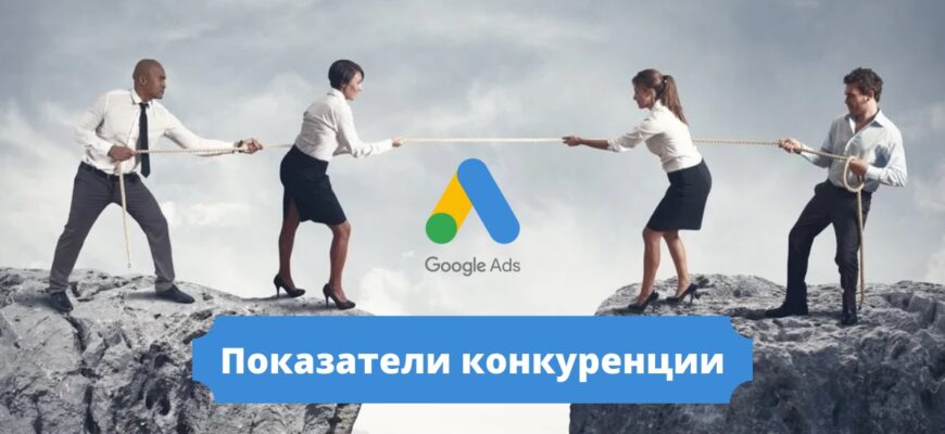 Competition metrics in Google Ads contextual advertising