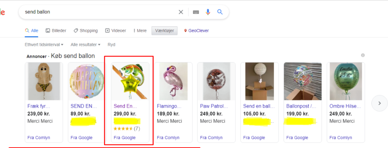 Search for Shopping ads during bidding period