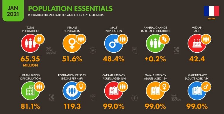 Demographic characteristics of French Internet users