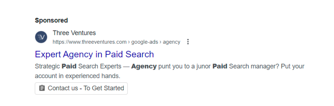 Лид форма в объявлении на смартфоне