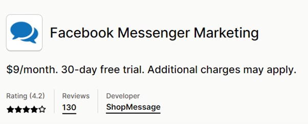 Shopify Facebook Messenger Marketing Module