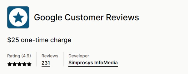 Google Customer Reviews contextual advertising extension