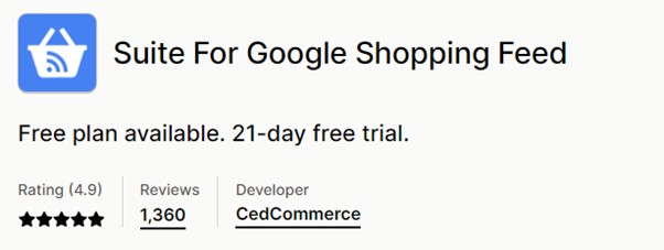 Suite For Google Shopping Feed