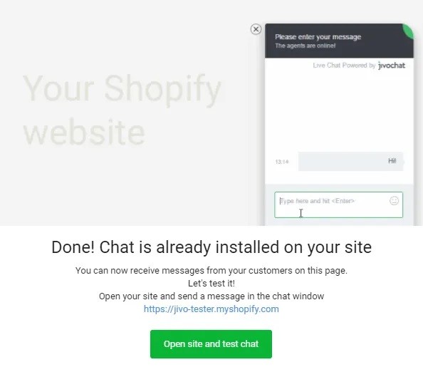 Live Chat on Shopify