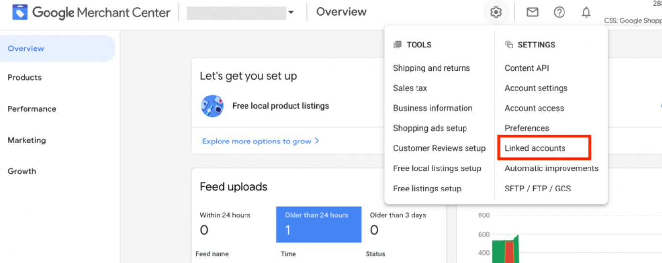 Підключаємо Merchant Center до Google Ads