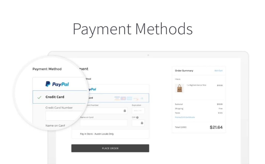 Built-in Payment Methods of the BigCommerce Platform