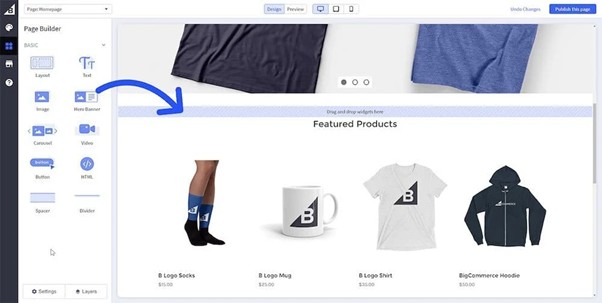 How the page builder works in BigCommerce