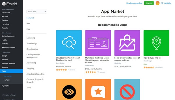 Приложения в Ecwid App Market