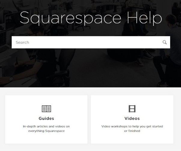 Служба підтримки платформи Squarespace