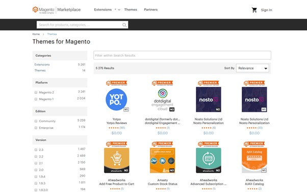 Themes for Magento