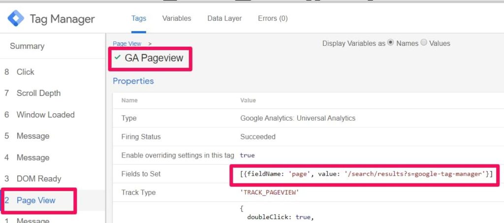 Проверяем работоспособность события