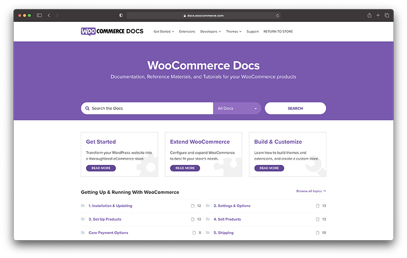 WooComers technical documentation