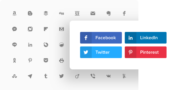 Блок кнопок «Поделиться»