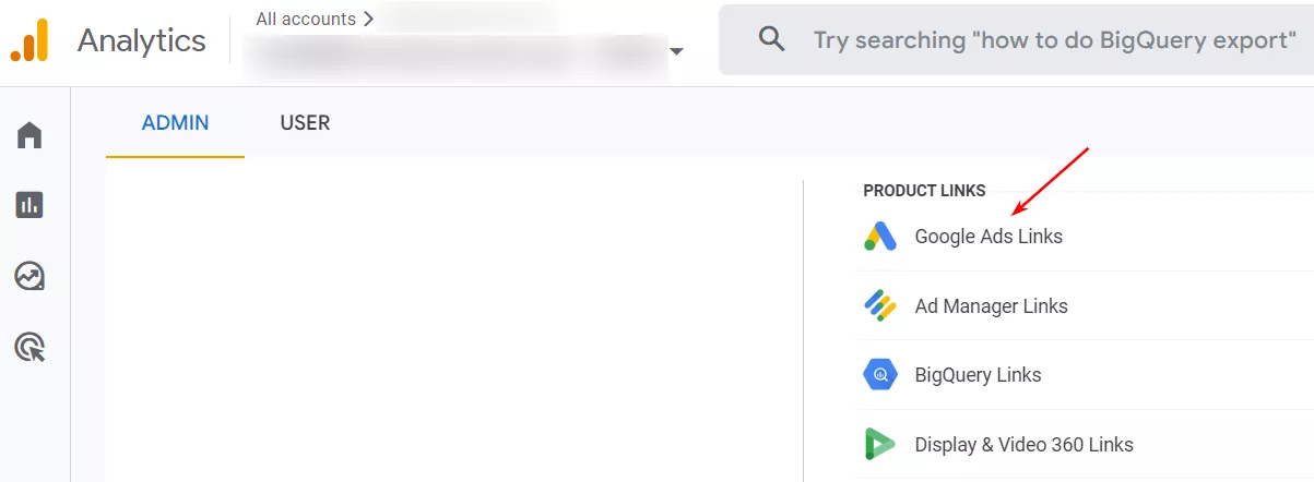 Устанавливаем связь Аналитики с Google Рекламой