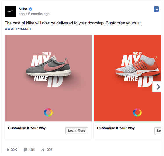 Remarketing in social networks