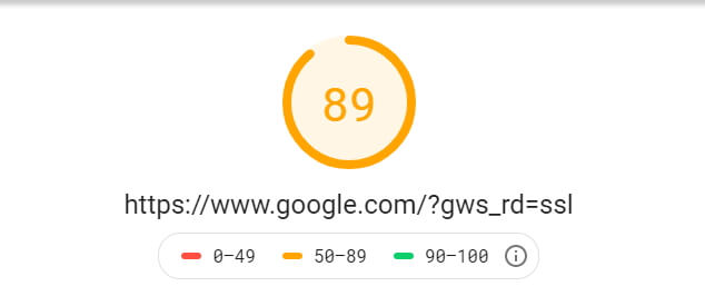 Page loading speed