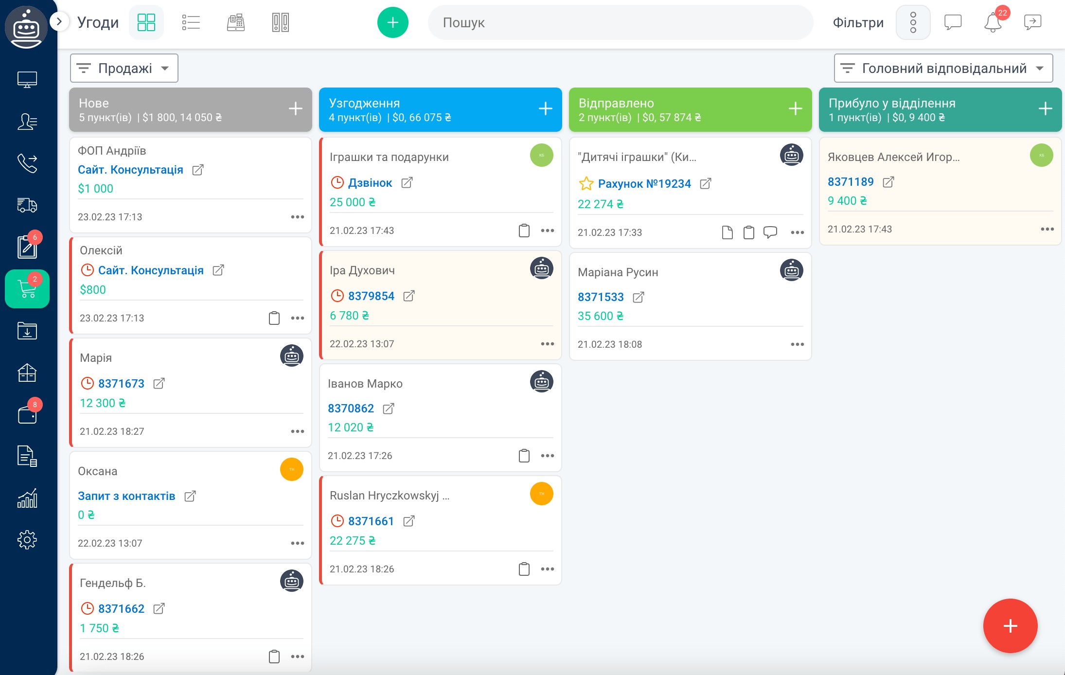 What Keepin CRM looks like