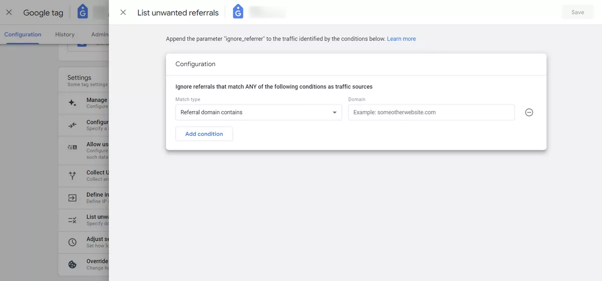 Виключаємо зі статистики внутрішній трафік