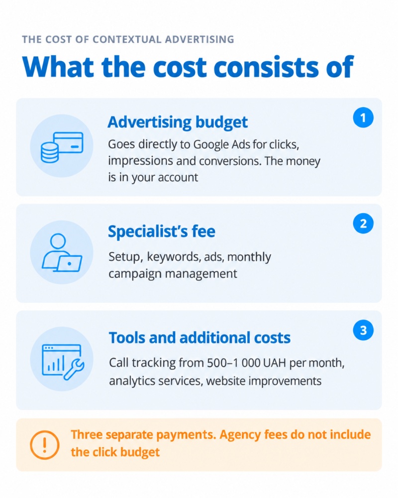 What is included in the price of PPC advertising?