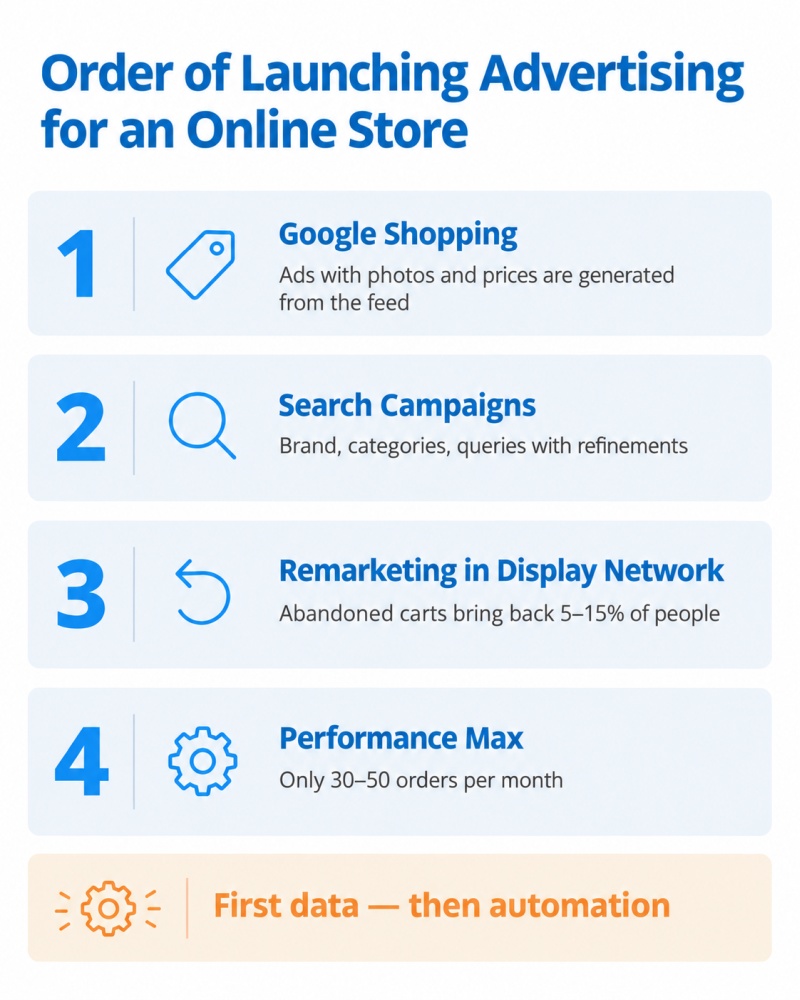 Which ad campaigns to launch for an online store?